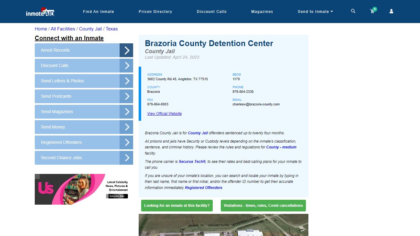 Brazoria County Detention Center - Inmate Locator - Angleton, TX